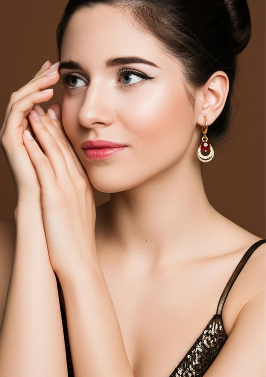 Rose Gold Lightweight Earrings for Women