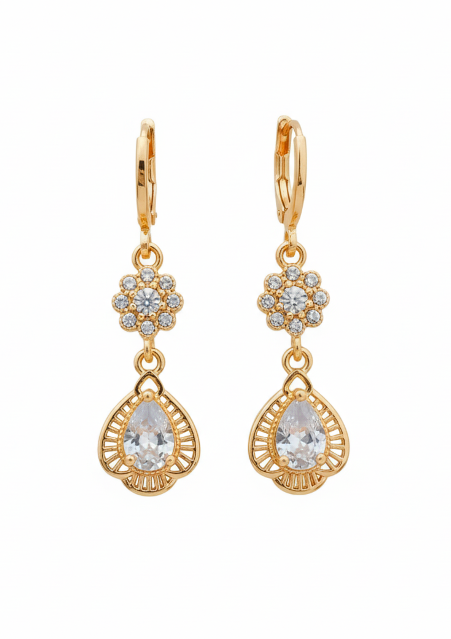 Rose Gold-Plated Drop Earrings for Women