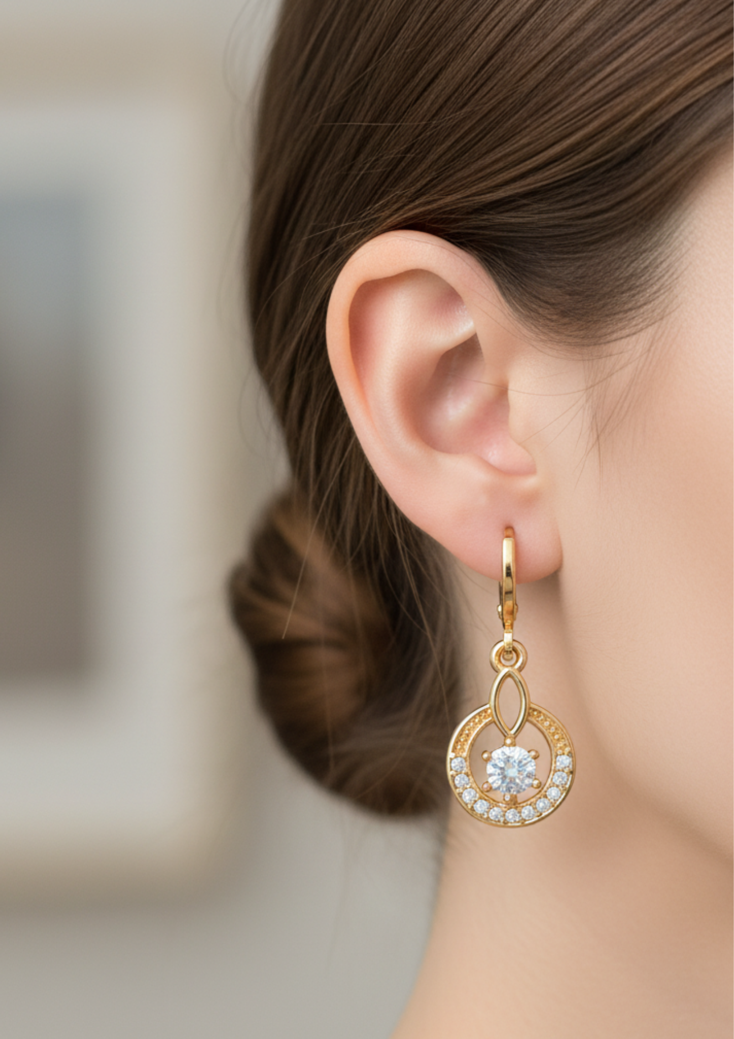 Rose Gold Lightweight Earrings for Women