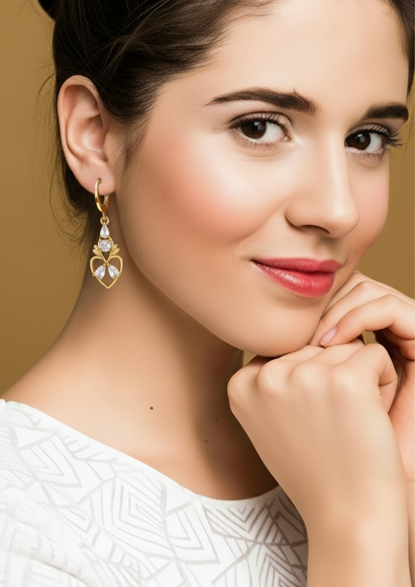 Rose Gold Lightweight Earrings for Women